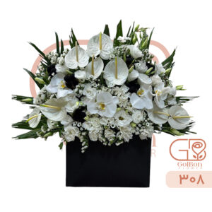 باکس گل چرمی کد 308