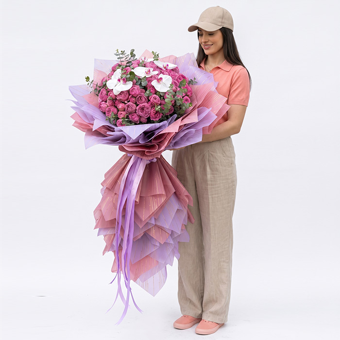 dastegol-531 دسته گل رز ژولیت کد 531 - Image 1